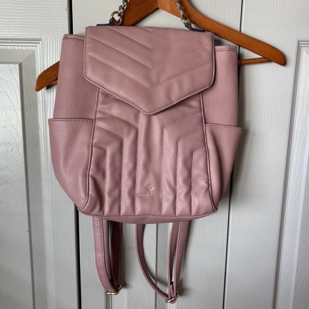 Nanette Lepore Pink Vegan Leather Backpack